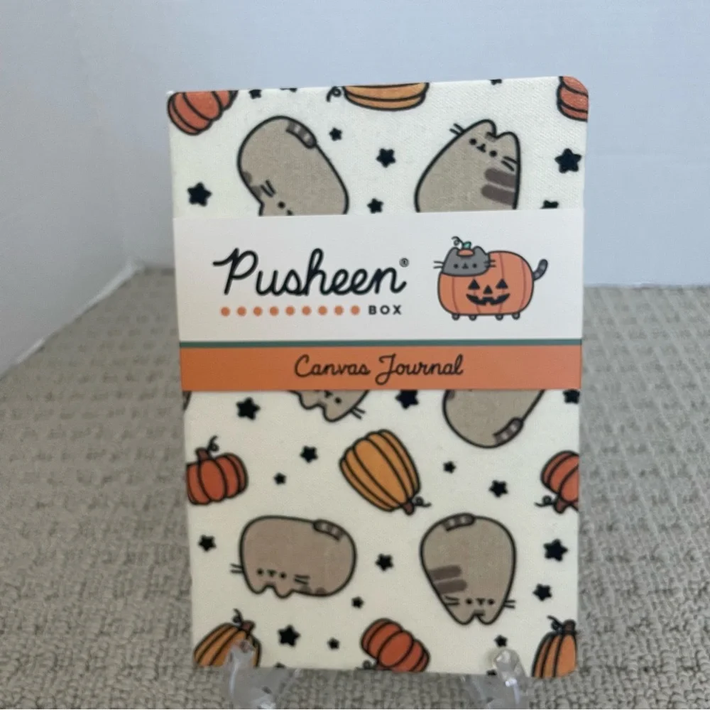 New Pusheen autumn canvas notebook